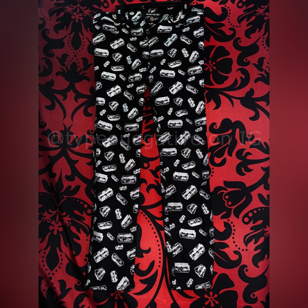 (SOLD) RARE 2002 Lip Service Lick My Lycra Classics Razor Bootcut Pants